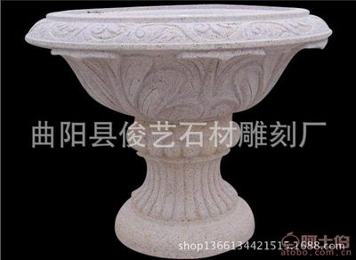 【王氏雕刻曲阳县厂家供应大理石石雕花盆欧式花盆各种花盆低价批发订做】曲阳县俊艺石材雕刻厂 - 产品库